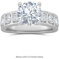 Tessera Engagement Ring Round Brilliant Cut Center DiamondNexus™ Alternative, Size 1.00 cts in White | Gold by Diamond Nexus