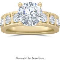 Tessera Engagement Ring Round Brilliant Cut Center DiamondNexus™ Alternative, Size 1.00 cts in Yellow | Gold by Diamond Nexus