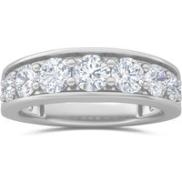 Cascade Wedding Band Lab Grown Diamond Ring in White | Gold by Diamond Nexus