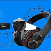 Casque audio sans fil Bluetooth 4.1 pliable OverEar stéréo Micro intégré - Noir