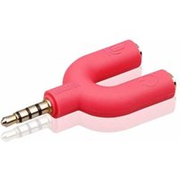 Adaptateur casque Kit U Forme 3,5 mm Diviseur Audio et MIC RD casque