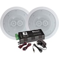 Haut-parleurs 2x120W E-Audio B404, plafond encastrable WATERPROOF Hifi, Amplificateur stéréo E-audio B425BL, Bluetooth 5.0 2x15W