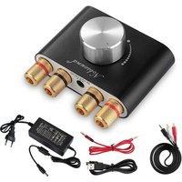 Nobsound Mini Amplificateur de puissance Bluetooth; Stereo Hi-Fi Digital Amp 2.0 Channel 50W × 2 avec entrée AUX