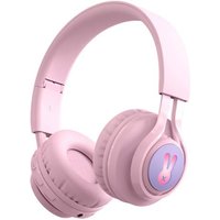 Casque Audio Bluetooth 5.0 avec Rétroéclairage LED Modèle RabbiX TechKidz Rose