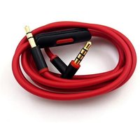 Câble 3,5 mm audio avec contrôle pour casque Audio-Technica ATH-MSR7 ATH-SR5 Rouge