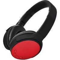 Casque audio sans fil Bluetooth sur l'oreille stéréo basse léger - rouge