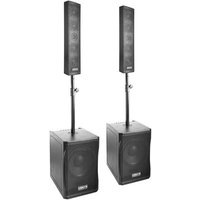 Vonyx Système audio 2.2 actif 1500W avec 2x sub et 2x top - idéal pour animer vos soirées