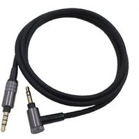 Câble de cuivre sans oxygène OFC fiche 3,5 mm audio pour casque Sony NC200D MDR-100AAP MDR-Z1000 Noir