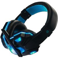 Casque audio lumière jeu Microphone stéréo supra-auriculaire 3,5 mm pour N-Switch - Noir