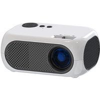 Brightake Mini projecteur, 1080P, son surround 360°, portable, adapté à la télévision, aux spectacles, aux concours, aux jeux vidéo, 19 x 16,8 x 8,2