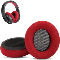 Coussinets Auriculaires Compatibles avec Focal Listen Pro/Focal Listen Wireless/Focal Spirit One Casques Coussin Rouge