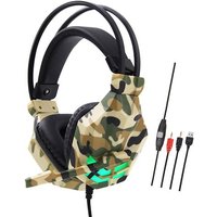 Casque audio F1 jeu Microphone stéréo supra-auriculaire 3,5 mm pour N-Switch - Jaune