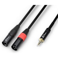 PD Connex Câble Audio 2x XLR Male/Jack 3,5mm - 6m