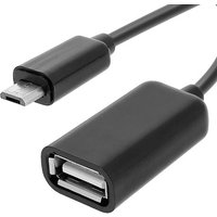 Adaptateur OTG Micro USB Vers USB Femelle Smartphone / Tablette - Noir