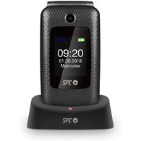 Téléphone portable Senior SPC MAGNUS avec touches XL, appareils auditifs, bouton SOS, noir