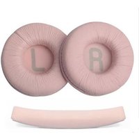 Coussinets de rechange confortables pour casque audio JBL Tune 600 T450 T450BT T500BT JR300BT rose