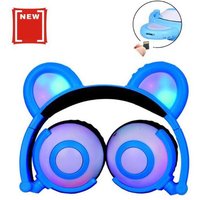 2019 Enfants Casques avec L'Oreille de Chat Led Oreille Pliable Casque pour Enfants Écouteurs Bu aloha1245