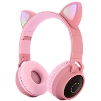 Casque audio 816 Bluetooth sans fil Confortable et portable - Rose