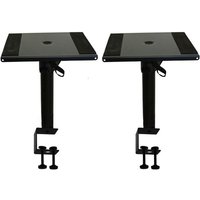 Power Studio PSS 120 DESK BL - Paire de pieds pour enceintes de monitoring