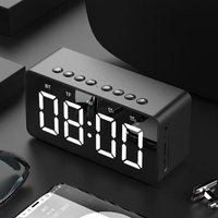 BT506 Mini Bluetooth sans fil Super Bass Speaker carte TF Audio Alarm Clock Accueil