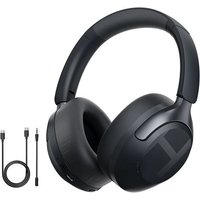 Casque sans fil Bluetooth 6.0, réduction de bruit 50 dB, audio spatial 3D, LDAC - Noir