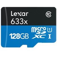 Lexar Carte Micro-Sdxc 128 Go 633X Avec Adaptateur / Lecteur De Carte