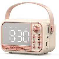 Bluetooth audio avec fonction réveil portable S11 blanc
