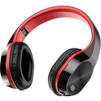 Casque audio 306 Bluetooth sans fil Confortable et portable - Rouge