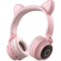 Casque Audio BT028C Bluetooth - Over-Ear Sans Fil Pliable - Rose