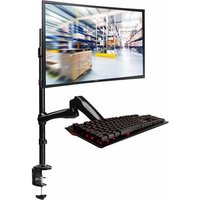 support ecran pc et clavier pour poste logistique et emballage