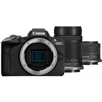 Appareil photo hybride Canon EOS R50 + RF-S 18-45mm f/4.5-6.3 IS STM + RF-S 55-210mm f/5-7.1 IS STM