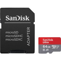 Carte mémoire micro SDHC et SDXC SanDisk Ultra PLUS UHS-I Class 10 64 Go + Adaptateur SD