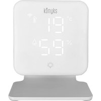 Thermostat connecté Konyks ClimPac pour Clims et P.A.C Blanc + Cde infrarouge univ + Thermomètre + Hygromètre