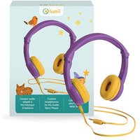 Casque audio Lunii compatible avec Ma Fabrique à Histoire et FLAM Violet et jaune