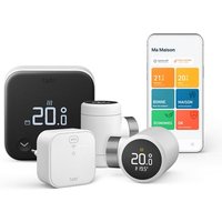 Kit de démarrage thermostat connecté filaire Tado X et 2 têtes thermostatiques Noir et Blanc