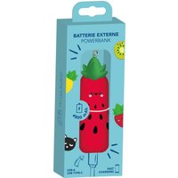 Batterie externe Yello koko Powerbank 4800 mAh Fraise Rouge