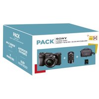 Pack Fnac Hybride Sony Alpha A6000 + Objectifs 16-50 mm + 55-210 mm + Carte Mémoire SD 16 Go + Fourre-tout