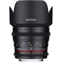 Objectif hybride vidéo Samyang VDSLR 50mm T1.5 MK2 noir pour Sony FE