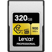 Carte mémoire CFexpress Lexar Professional Série Gold type A 320 Go Or