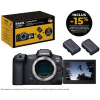 Pack Fnac Edition 70 ans Appareil photo hybride Canon EOS R5 Boîtier Nu Noir + 2 batteries + Coupon -15% sur une optiques RF Canon