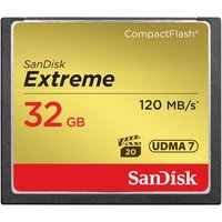 SandisK Carte Mémoire Extreme Compact Flash 32 Go 120 Mo/sec