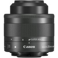 Objectif hybride Canon EF-M 28mm f/3,5 Macro IS STM noir avec éclairage LED incorporé