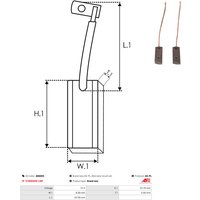 AS-PL Kohlebürste, Generator Universal 12V für TOYOTA 27371-54412 27371-56070 AB6003 AS-PL Kohlebürste, Generator Universal 12V für TOYOTA 27371-54412 27371-56070 AB6003
