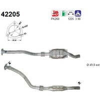 AS Katalysator rechts  für VW AUDI 8E0253096GX 8E0253096GV 42205 AS Katalysator rechts  für VW AUDI 8E0253096GX 8E0253096GV 42205
