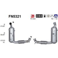 AS Ruß-/Partikelfilter, Abgasanlage  für FORD 2327075 2272302 2112896 FN5321 AS Ruß-/Partikelfilter, Abgasanlage  für FORD 2327075 2272302 2112896 FN5321