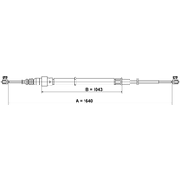 ATE Seilzug, Feststellbremse  für VAG 6Q0609721G 24.3727-0176.2 ATE Seilzug, Feststellbremse  für VAG 6Q0609721G 24.3727-0176.2
