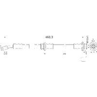 ATE Bremsschlauch vorne rechts links  für NISSAN 46210-5F007 46210-5F010 46210-5F006 24.5269-0460.3 ATE Bremsschlauch vorne rechts links  für NISSAN 46210-5F007 46210-5F010 46210-5F006 24.5269-0460.3