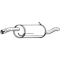 BOSAL Endschalldämpfer  für FORD 1207460 1230564 1317002 154-163 BOSAL Endschalldämpfer  für FORD 1207460 1230564 1317002 154-163