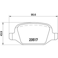 BREMBO Bremsensatz-Vorn und hinten Bremsensatz, Scheibenbremse vorne rechts links voll 281mm für ALFA ROMEO FIAT LANCIA 77364839 60617106 9948338 SG00 BREMBO Bremsensatz-Vorn und hinten Bremsensatz, Scheibenbremse vorne rechts links voll 281mm für ALFA ROMEO FIAT LANCIA 77364839 60617106 9948338 SG00