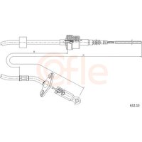 COFLE Seilzug, Kupplungsbetätigung  für FIAT 46522370 632.13 COFLE Seilzug, Kupplungsbetätigung  für FIAT 46522370 632.13